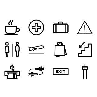 Airport Signs icon packages