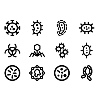 Virus Lineal icon packages