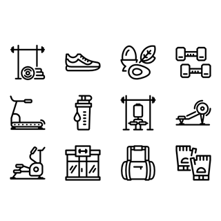 Fitness Line Craft icon packages