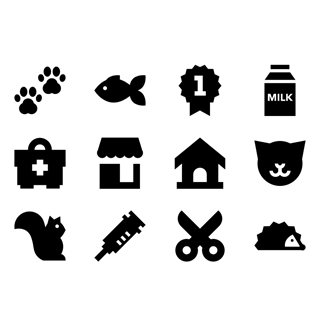 Pet Shop Fill icon packages