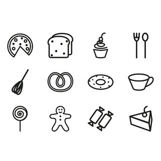 Bakery Icon Set icon packages