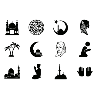 Arabic culture icon packages