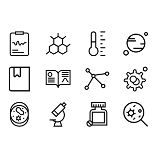 Laboratory Stuff Lineal icon packages
