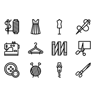 Sewing Elements icon packages