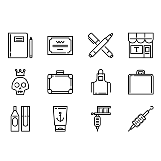 Tattoo Studio icon packages