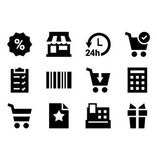 Shopping Elements icon packages