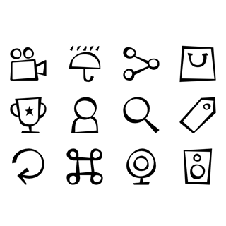Hand Drawn Elements icon packages