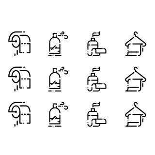 Linear Hygiene Elements icon packages