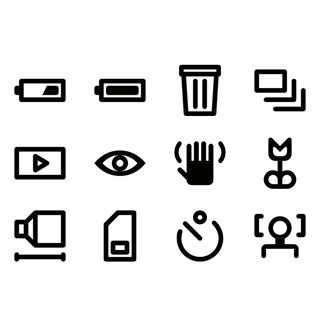 Lineal Camera Icons icon packages