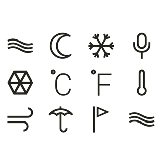 Linear Weather Elements icon packages
