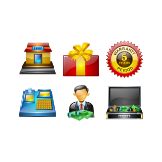 Shopping icon packages