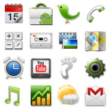 HTC Sense UI 2.1 Icons icon packages