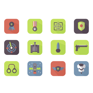 Color War Elements icon packages