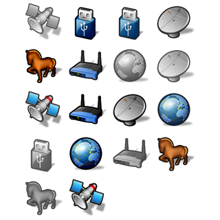 Networking stroke icon packages