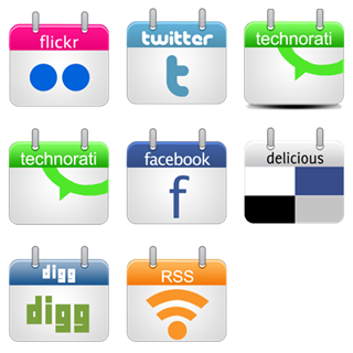 social icons "Calendar" icon packages