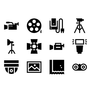 Solid Camera and Accesories icon packages