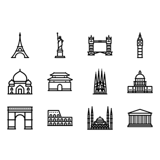 Linear Monuments icon packages