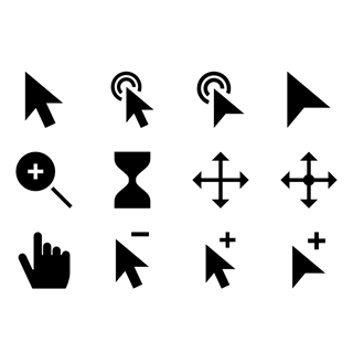 Solid Cursor Collection icon packages