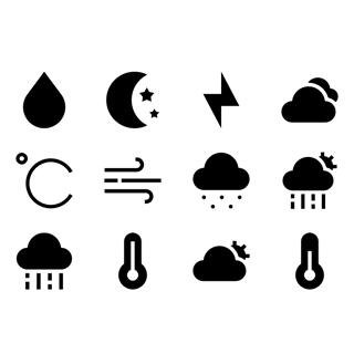 Solid Weather Elements icon packages