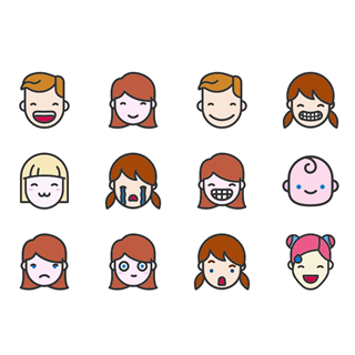 Linear Color Emoticons icon packages