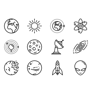 Space Set icon packages