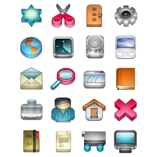 3D Glossy Icons icon packages