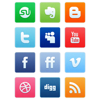 Clean Noise Social Media Icons icon packages