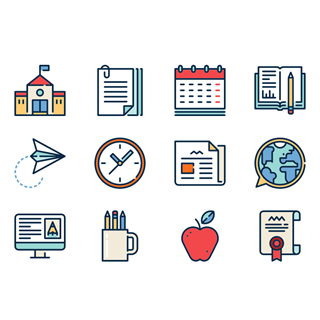 High School Collection icon packages