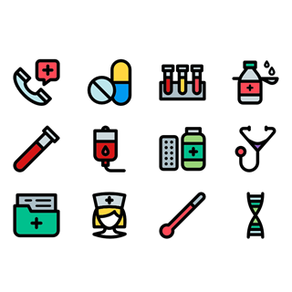 Medical Set icon packages