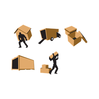 3D Movers Icon Set icon packages