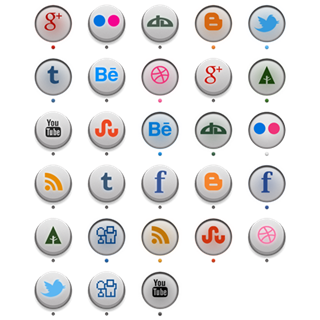 3D Circle Social Icons icon packages