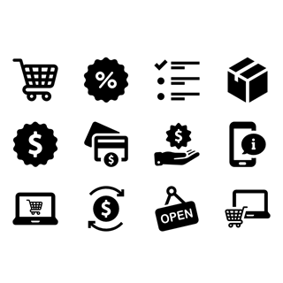 Ecommerce Collection icon packages