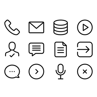 Multimedia Set icon packages