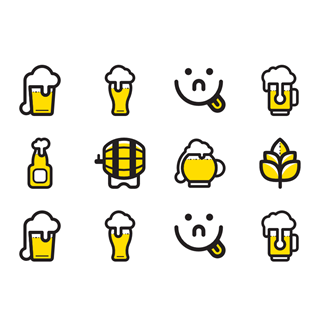 Beer Set icon packages