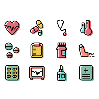 Medical Element Set icon packages