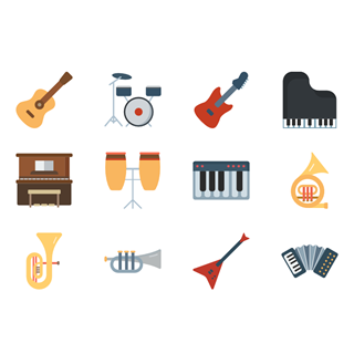 Color Musical Icons icon packages
