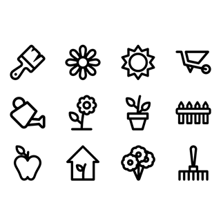 Linear Gardening icon packages