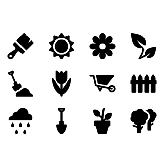 Filled Gardening icon packages