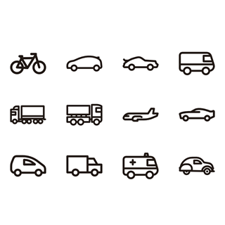 Minimal Transports icon packages