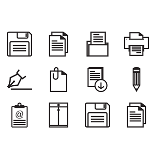 Bold Office Icons icon packages