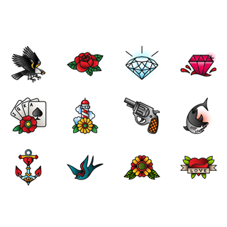 Tattoos icon packages