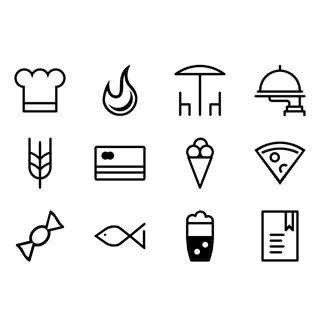 Restaurant Icons icon packages