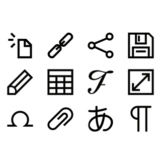 Text Editing icon packages