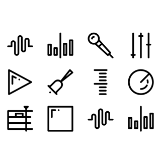 Sound Editing Icons icon packages
