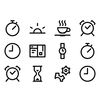 Free Time Management icon packages