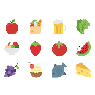 Gastronomy Set icon packages