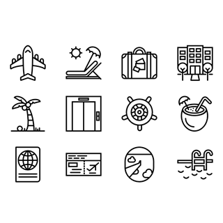 Travel Collection icon packages