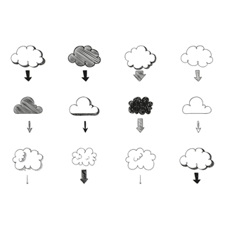 Cloud Computing Set icon packages