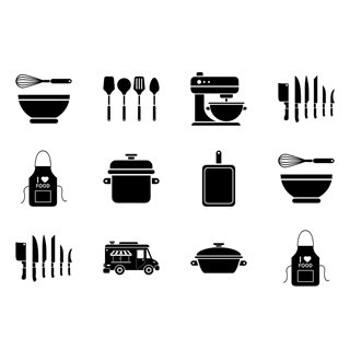 Cooking Utensils icon packages