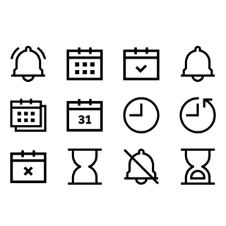 Time and Date Collection icon packages